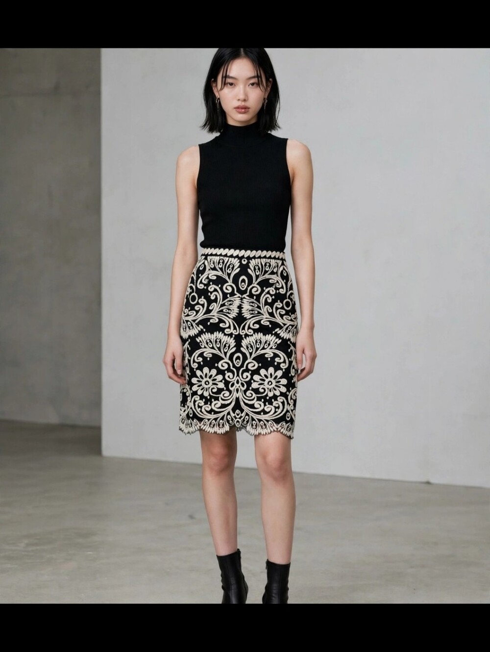 Yoana Baraschi Embroidered Skirt